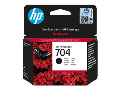HP 704 - Noir - original - cartouche d'encre - pour Deskjet Ink Advantage 2060 K110a