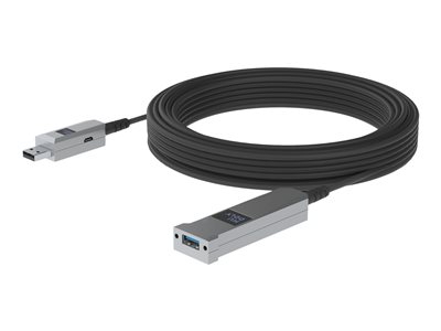 Huddly - Câble USB - USB type A (M) pour USB type A (F) - USB 3.0 - 10 m - Active Optical Cable (AOC)