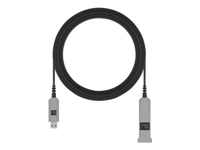 Huddly - Câble USB - USB type A (M) pour USB type A (F) - USB 3.1 Gen 1 - 15 m - Active Optical Cable (AOC) - noir