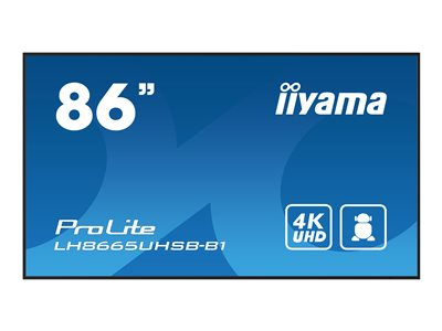 iiyama ProLite LH8665UHSB-B1 - Classe de diagonale 86" écran LCD rétro-éclairé par LED - signalisation numérique - Android - 4K UHD (2160p) 3840 x 2160 - noir