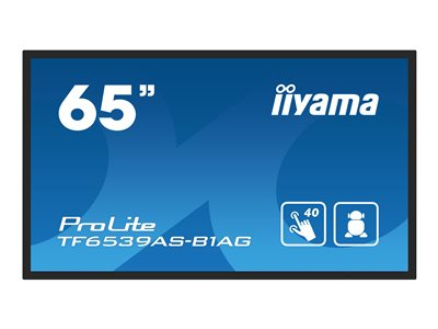 iiyama ProLite TF6539AS-B1AG - Classe de diagonale 65" (64.5" visualisable) écran LCD rétro-éclairé par LED - signalisation numérique - avec lecteur de média intégré et écran tactile (multipoint) - Android - 4K UHD (2160p) 3840 x 2160 - noir