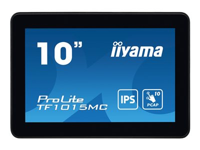 iiyama ProLite TF1015MC-B3 - Écran LCD - 10.1" (10" visualisable) - cadre ouvert - écran tactile - 1280 x 800 WXGA - IPS - 500 cd/m² - 800:1 - 29 ms - HDMI, VGA, DisplayPort - noir