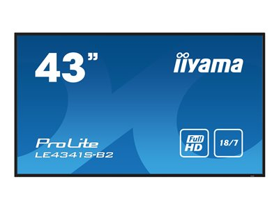 iiyama ProLite LE4341S-B2 - Classe de diagonale 43" (42.5" visualisable) écran LCD rétro-éclairé par LED - signalisation numérique - 1080p 1920 x 1080 - Collerette noire avec finition brillant