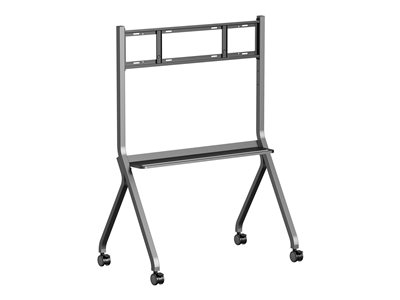 Iiyama MD-CART02-S1 - Chariot - pour écran plat - avec anti-collision, étagère pour accessoires - Taille d'écran : 55"-86" - posé sur le sol