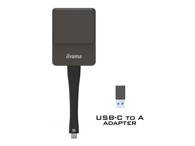 iiyama WP D002C - Adaptateur de diffusion en continu de support réseau - argent/noir