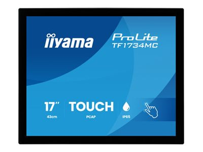 iiyama ProLite TF1734MC-B8X - Écran LED - 17" (13.3" visualisable) - cadre ouvert - écran tactile - 1280 x 1024 @ 75 Hz - TN - 350 cd/m² - 1000:1 - 5 ms - HDMI, VGA, DisplayPort