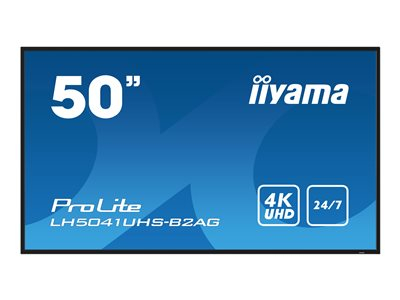 iiyama ProLite LH5041UHS-B2AG - Classe de diagonale 50" écran LCD rétro-éclairé par LED - signalisation numérique - avec lecteur multimédia SoC intégré - 4K UHD (2160p) 3840 x 2160 - noir, brillant