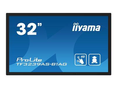 iiyama ProLite TF3239AS-B1AG - Classe de diagonale 32" (31.5" visualisable) écran LCD rétro-éclairé par LED - signalisation numérique - avec lecteur de média intégré et écran tactile (multipoint) - Android - 1080p 1920 x 1080 - noir