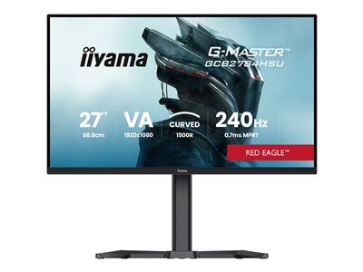 27iWIDE LCD G-Master Red Eagle 1920 x 1080 240 Hz Curved VA panel LEDBl. USB-Hub (2xOut v2.0) FreeSync Premium Pivot Height Adjust. (15cm)350 cd/m 4000:1 Static