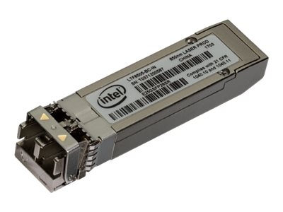 Intel Ethernet SFP28 Optics - Module émetteur-récepteur SFP28 - 10GbE, 25GbE - 10GBase-SR, 25GBase-SR - jusqu'à 100 m - 850 nm - pour Ethernet Converged Network Adapter XXV710, XXV710-DA1; Ethernet Network Adapter XXV710-DA2