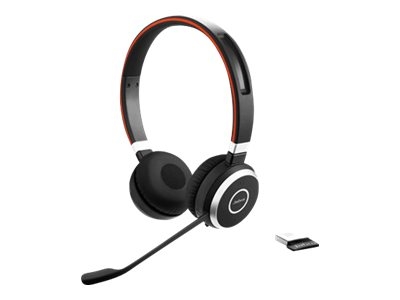 Jabra Evolve 65 MS stereo - Micro-casque - sur-oreille - Bluetooth - sans fil - NFC* - USB - Certifié pour Skype for Business