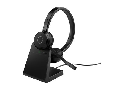 Jabra Evolve 65 TE Stereo - Micro-casque - sur-oreille - Bluetooth - sans fil - USB-A via adaptateur Bluetooth - isolation acoustique - certifié UC