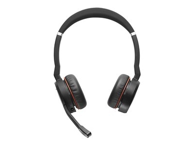 Jabra Evolve 75 SE UC Stereo - Micro-casque - sur-oreille - Bluetooth - sans fil - Suppresseur de bruit actif - USB - certifié Zoom - pour LINK 380a MS