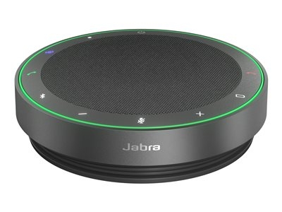 Jabra Speak2 75 UC - Haut-parleur main libre - Bluetooth - sans fil - USB-A, USB-C - gris foncé - Certifié pour Zoom Rooms, certifié Zoom, Certifié Alcatel-Lucent, Certifié Avaya, Cisco Webex Certified, Certifié Unify, Certifié MFi, Certifié Google Meet, Certifié Amazon Chime, Certifié Google Fast Pair