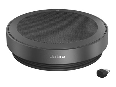 Jabra Speak2 75 MS - Haut-parleur main libre - Bluetooth - sans fil - USB-A, USB-C - gris foncé - Certifié pour Microsoft Teams Rooms, Optimisé pour Microsoft Teams, Certifié Microsoft Swift Pair