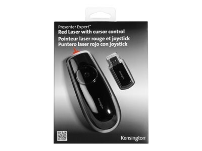 Kensington Presenter Expert Red Laser with Cursor Control - Télécommande de présentation - radio - noir