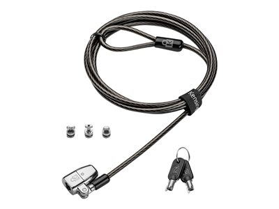 Kensington ClickSafe 2.0 Verrou universel à clé pour ordinateur portable - Câble de sécurité - passe-partout - 1.8 m