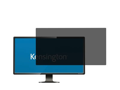Kensington - Filtre anti-indiscrétion - à double sens - amovible - adhésif, onglets de charnière - 24"