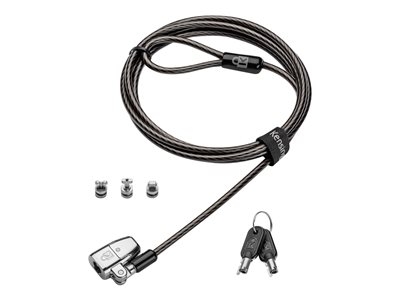 Kensington ClickSafe 2.0 3-in-1 Keyed Laptop Lock - Master Keyed - Câble de sécurité - 1.8 m