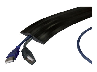 Kensington Cable Curb Double Channel - Protection au sol pour câble - noir