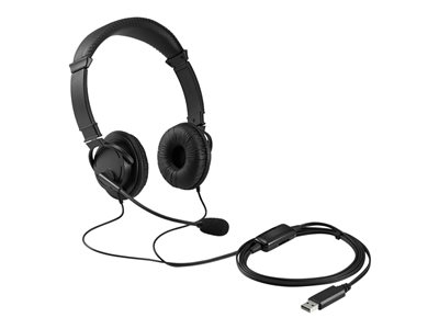 Kensington USB Hi-Fi Headphones - Écouteurs avec micro - sur-oreille - filaire - USB