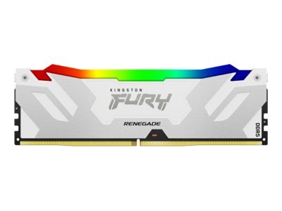Kingston FURY Renegade RGB - DDR5 - module - 16 Go - DIMM 288 broches - 7200 MT/s / PC5-57600 - CL38 - 1.45 V - on-die ECC - blanc