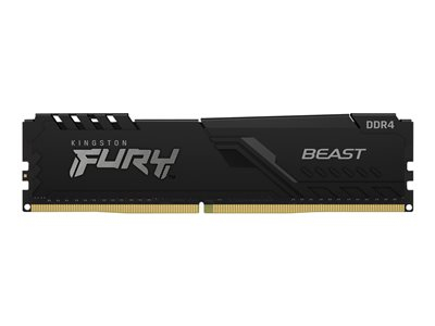 Kingston FURY Beast - DDR5 - module - 16 Go - DIMM 288 broches - 6000 MHz / PC5-48000 - CL30 - 1.4 V - mémoire sans tampon - on-die ECC - noir