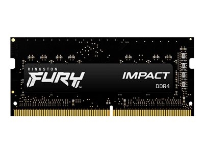 Kingston FURY Impact - DDR4 - module - 8 Go - SO DIMM 260 broches - 3200 MHz / PC4-25600 - CL20 - 1.2 V - mémoire sans tampon - non ECC - noir