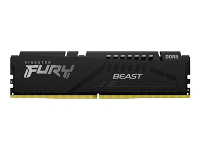 Kingston FURY Beast - DDR5 - module - 16 Go - DIMM 288 broches - 6000 MT/s / PC5-48000 - CL36 - 1.35 V - mémoire sans tampon - on-die ECC - noir