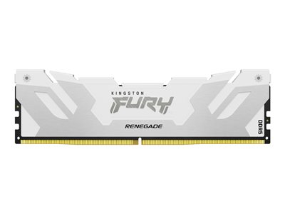 Kingston FURY Renegade - DDR5 - module - 32 Go - DIMM 288 broches - 6400 MT/s / PC5-51200 - CL32 - 1.4 V - mémoire sans tampon - non ECC - blanc, argent