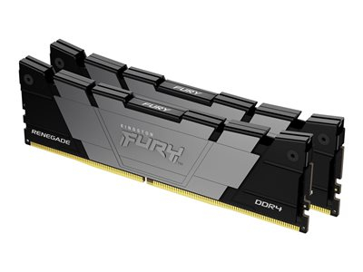 Kingston FURY Renegade - DDR4 - kit - 32 Go: 2 x 16 Go - DIMM 288 broches - 3200 MT/s / PC4-25600 - CL16 - 1.35 V - mémoire sans tampon - non ECC - noir