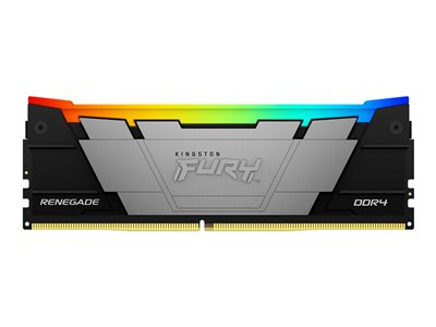 Kingston FURY Renegade RGB - DDR4 - module - 32 Go - DIMM 288 broches - 3200 MT/s / PC4-25600 - CL16 - 1.2 V - mémoire sans tampon - non ECC - noir