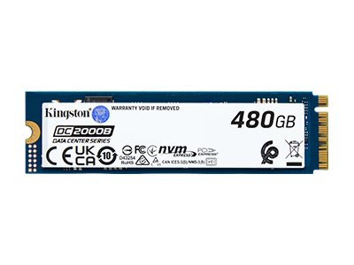 Kingston DC2000B - SSD - Enterprise - 480 Go - interne - M.2 2280 - PCIe 4.0 x4 (NVMe)