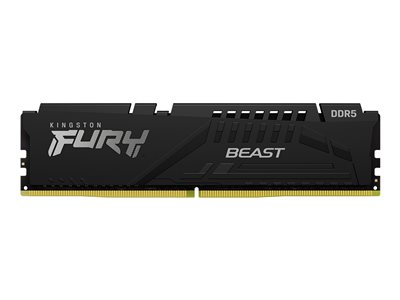Kingston FURY Beast - DDR5 - kit - 128 Go: 4 x 32 Go - DIMM 288 broches - 5600 MT/s / PC5-44800 - CL40 - 1.25 V - mémoire sans tampon - on-die ECC - noir