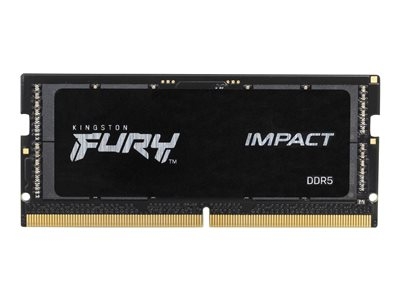 Kingston FURY Impact - DDR5 - kit - 64 Go: 2 x 32 Go - SO DIMM 262 broches - 4800 MHz / PC5-38400 - CL38 - 1.1 V - mémoire sans tampon - on-die ECC