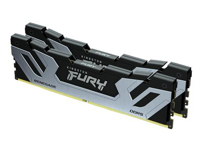 Kingston FURY Renegade - DDR5 - kit - 48 Go: 2 x 24 Go - DIMM 288 broches - 4200 MHz / PC5-67200 - CL40 - 1.45 V - mémoire sans tampon - on-die ECC - noir, argent