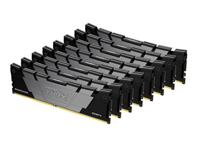 Kingston FURY Renegade - DDR4 - kit - 256 Go: 8 x 32 Go - DIMM 288 broches - 3200 MT/s / PC4-25600 - CL16 - 1.35 V - mémoire sans tampon - non ECC - noir