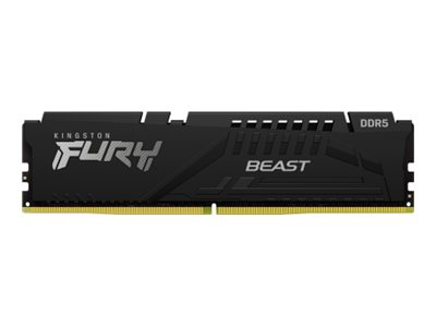 Kingston FURY Beast - DDR5 - kit - 64 Go: 4 x 16 Go - DIMM 288 broches - 6000 MT/s / PC5-48000 - CL40 - 1.35 V - mémoire sans tampon - on-die ECC - noir