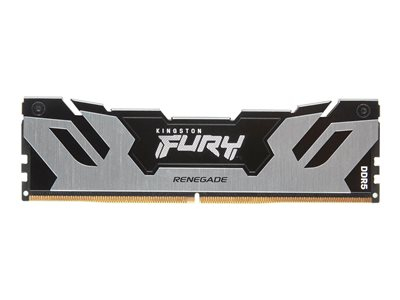 Kingston FURY Renegade - DDR5 - module - 32 Go - DIMM 288 broches - 6400 MT/s / PC5-51200 - CL32 - 1.4 V - mémoire sans tampon - on-die ECC - noir, argent