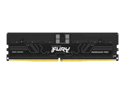 Kingston FURY Renegade Pro - DDR5 - kit - 64 Go: 4 x 16 Go - DIMM 288 broches - 6000 MT/s / PC5-48000 - CL32 - 1.35 V - mémoire enregistré - on-die ECC - noir