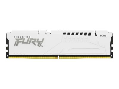 Kingston FURY Beast - DDR5 - kit - 32 Go: 2 x 16 Go - DIMM 288 broches - 6400 MHz / PC5-51200 - CL32 - 1.4 V - mémoire sans tampon - on-die ECC - blanc