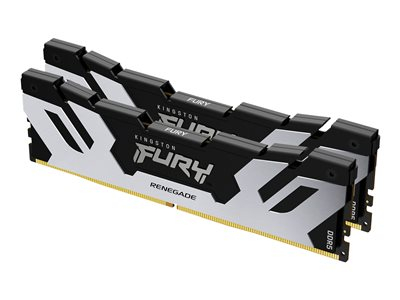 Kingston FURY Renegade - DDR5 - kit - 32 Go: 2 x 16 Go - DIMM 288 broches - 8000 MT/s / PC5-64000 - CL38 - 1.1 V - mémoire sans tampon - on-die ECC - noir et argent