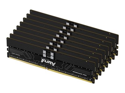 Kingston FURY Renegade Pro - DDR5 - kit - 256 Go: 8 x 32 Go - DIMM 288 broches - 5600 MHz / PC5-44800 - CL36 - 1.25 V - mémoire enregistré - on-die ECC