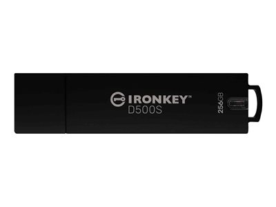 Kingston IronKey D500S - Clé USB - chiffré - FIPS 140-3 Level 3 - 256 Go - USB 3.2 Gen 1 - Conformité TAA