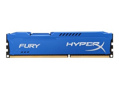 HyperX FURY - DDR3 - module - 8 Go - DIMM 240 broches - 1600 MHz / PC3-12800 - CL10 - 1.5 V - mémoire sans tampon - non ECC - bleu