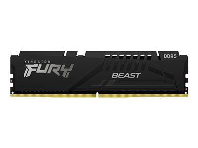 Kingston FURY Beast - DDR5 - kit - 64 Go: 2 x 32 Go - DIMM 288 broches - 2800 MHz / PC5-44800 - CL40 - 1.25 V - mémoire sans tampon - on-die ECC - noir
