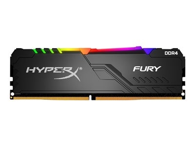 HyperX FURY RGB - DDR4 - kit - 32 Go: 2 x 16 Go - DIMM 288 broches - 3200 MHz / PC4-25600 - CL16 - 1.35 V - mémoire sans tampon - non ECC - noir