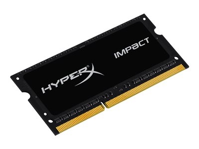 HyperX Impact Black Series - DDR3L - module - 4 Go - SO DIMM 204 broches - 1866 MHz / PC3L-14900 - CL11 - 1.35 / 1.5 V - mémoire sans tampon - non ECC