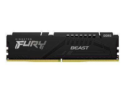 Kingston FURY Beast - DDR5 - module - 16 Go - DIMM 288 broches - 5200 MT/s / PC5-41600 - CL40 - 1.25 V - mémoire sans tampon - on-die ECC