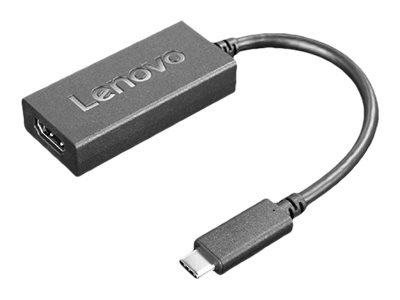 Lenovo - Adaptateur vidéo - USB-C mâle pour HDMI femelle - 24 cm - noir - support pour 4K60Hz (3840 x 2160)